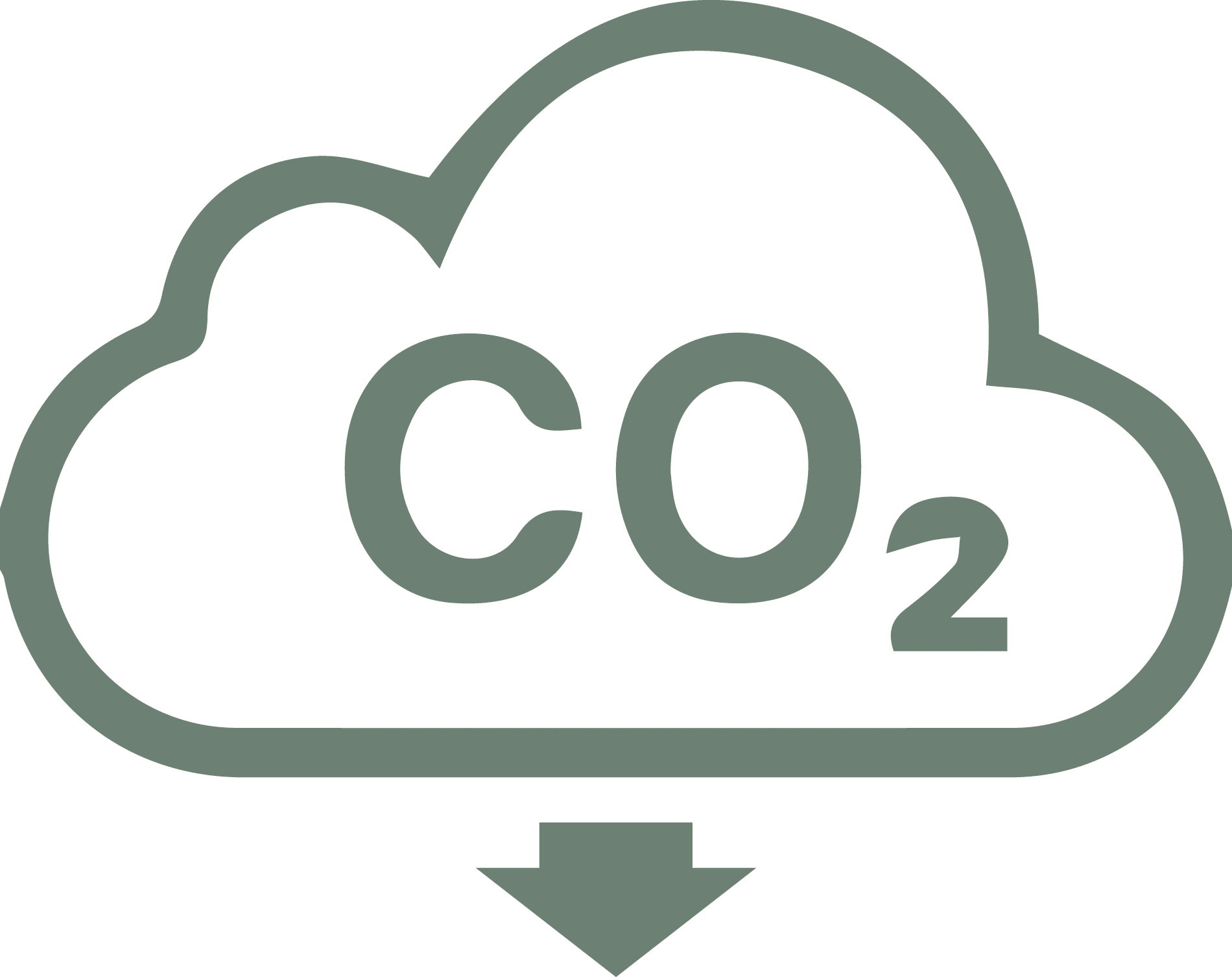 CO2 absorption icon