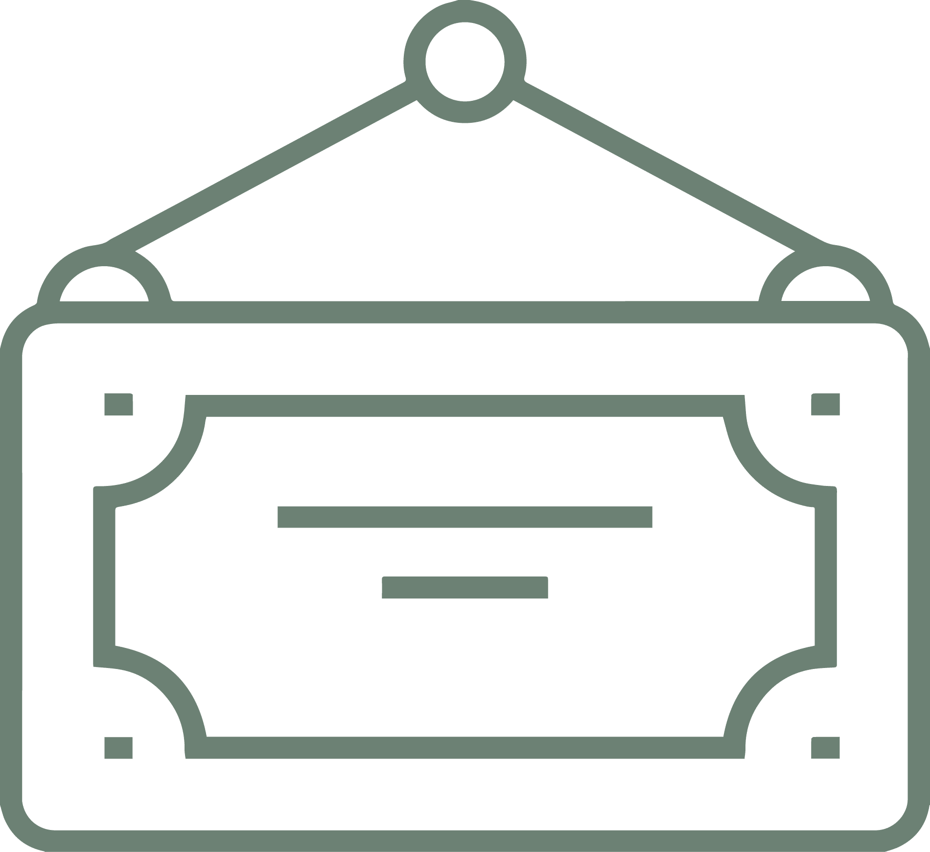 Wooden plaque icon